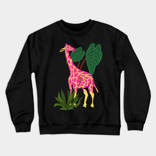 Love Giraffe | African Safari Crewneck Sweatshirt by monicasareen